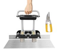 Cintreuse manuelle avec rouleau de pressage de bord et outil pliable pour traitement de panneaux de toiture