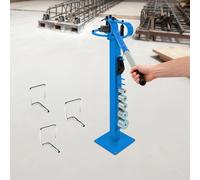 Cintreuse manuelle en acier bleu, plage de flexion 0-200°, 7 formes de pliage, poignée télescopique 49-69 cm, hauteur de travail 97,5 cm, 21 kg, pour chantier et atelier