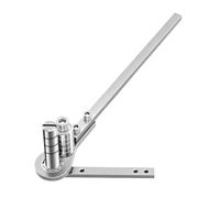 Cintreuse manuelle pour métal 1-4,5 mm - Roulement à billes & économie d'énergie - Cintreuse professionnelle pour fer plat et acier rond, boîtier en acier entièrement métallique avec base