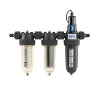 Cintropur UV TRIO 2100 - Stérilisateur d’eau 3-en-1 avec filtre 25 Microns, charbon actif et UV 25W