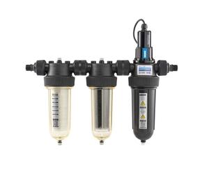 Cintropur UV TRIO 2100 - Stérilisateur d’eau 3-en-1 avec filtre 25 Microns, charbon actif et UV 25W