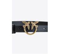 PINKO Love Berry Ceinture Cuir 90 cm noir