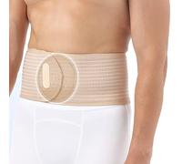 Cinturón de Faja Hernia Umbilical Hombre Mujer de Uso Frontal, Ajustable con Almohadillas Extraíbles para Hernia de Ombligo, Hernias Incisionales, Ventrales, Epigástricas(Beige,Medium)