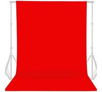 CINVSERW Rideau de Toile de Fond Photo Rouge 3x4m, Fond de Photographie de Mode Rouge, Fond de Fond Rouge, réutilisable pour séance Photo, Cabine Photo, fête, Enregistrement vidéo, Studio
