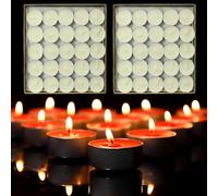 CINY Lot de 50 Bougies Chauffe-Plat, Petite Taille Bougies, Durée De Combustion De 2 Heures, Artefact De Confession De Proposition d'Amant De Mariage Romantique, Pour La Maison Restaurant Fête (blanc)