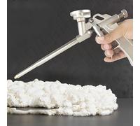 CINY Pistolet à Mousse, Pistolet à Mousse Polyuréthane Calfeutrage Bâtiment, Métal Pu Robuste En Mousse Expansible Pistolet à Mousse Pour Le Calfeutrage, Le Remplissage, l'Étanchéité (1pièces or)