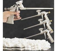 CINY Pistolet à Mousse, Pistolet à Mousse Polyuréthane Calfeutrage Bâtiment, Métal Pu Robuste En Mousse Expansible Pistolet à Mousse Pour Le Calfeutrage, Le Remplissage, l'Étanchéité (4pièces or)