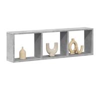 Cinyiqo Armoire Murale 100x16x30 cm Gris béton Bois d'ingénierie,Armoire Industrielle,Armoire De Rangement
