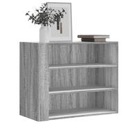 Cinyiqo Armoire Murale Sonoma Gris 75x35x60 cm Bois d'ingénierie,Armoire Industrielle,Armoire De Rangement