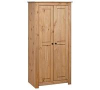 Cinyiqo Garde-Robe 80x50x171,5 cm Pin Massif Assortiment Panama,Armoire Chambre,Armoire De Rangement,Dressing Chambre