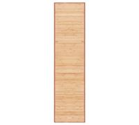 Cinyiqo Tapis en Bambou 80x300 cm Marron,Grand Tapis Salle De Bain,Tapis De Bain Epais