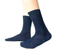Ciocca Chaussettes courtes pour homme, coton 100 % fil Ecosse - 6 paires - trois tailles chaussettes, bleu foncé, 44-45