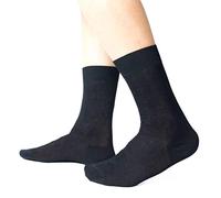 Ciocca Chaussettes courtes pour homme, coton 100 % fil Ecosse - 6 paires - trois tailles chaussettes, Noir , 44-45