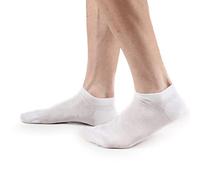 Ciocca Chaussettes Fantasmini sport, Pur Cotone- Made in Italy - 6 paires, Blanc - 6 paires, 35-37