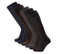 Ciocca Chaussettes hautes homme, coton premium 100% FIL D'ÉCOSSE - 6 Paires - trois tailles - Résistantes - Élégantes [310_025_105_A]