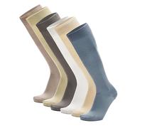 Ciocca Chaussettes longues pour homme, 100% coton de qualité FILO DI SCOZIA - Lot de 6 paires - Trois tailles - Résistantes, 42-43