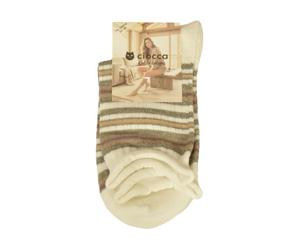 Ciocca Chaussettes pour femmes, une paire de chaussettes basses en coton chaud, article CID9939C