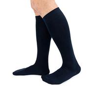 Ciocca Lot de 6 paires de chaussettes pour homme en coton chaud torsadé résistant - Deux tailles - Bleu - 43-46