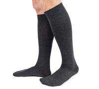 Ciocca Lot de 6 paires de chaussettes pour homme en coton chaud torsadé résistant - Deux tailles - Gris - 39-42