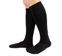 Ciocca Lot de 6 paires de chaussettes pour homme en coton chaud torsadé résistant - Deux tailles - Noir - 43-46