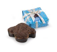 Cioccolato Gourmet Colomba di Pasqua al Cremino - Sucrerie au levain, avec Gianduia et gouttes de chocolat blanc enrobées de chocolat noir
