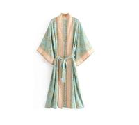 CIOIUGPIUK Robe Longue en Satin de Soie for Femme : dotée d'un Design Polyvalent Ouvert sur Le Devant et d'une Texture Lisse et Joliment drapée, C'est Le Choix idéal(L)