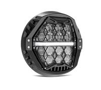 CIOKFCKIOG Phare LED 7 pouces 120 W avec support pour Street pour Glide pour Road pour King pour spécial pour Electra Pour Ultra, approuvé DOT E-Mark phare moto LED(With White DRL-1pcs)