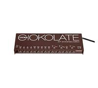 CIOKS CIOKOLATE Bloc d'alimentation universel avec 12 sections isolées et 24 câbles flexibles pour pédales d'effets - 9 V/12 V/15 V/16 V/24 V AC/DC - Compatible avec pédales de train et Temple Audio