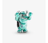 Ciondolo Pandora Pixar Sulley 792031C01 Charm Monsters & Co Émail Turquoise