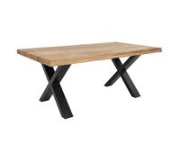 Table Basse Plateau Chêne Naturel et Pieds Acier - CIOTAT - ALTOBUY Bois G