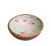 Ciotola in acciaio Mango Decal Fenicotteri per cani e gatti Croci