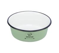 Ciotola in vernice smaltata e acciaio inox 1.9l diametro 21cm verde Trixie