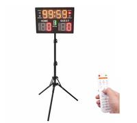 Ciounmb Tableau d'affichage électronique, avec minuterie, télécommande, tableau d'affichage LED, câble USB, trépied, compteur de points électronique LED pour jeux de balle, entraînement quotidien