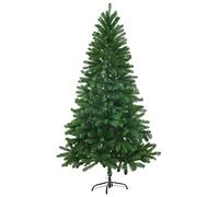 CIOURSTO 90 Cm Arbre de Noël Artificiel Vert Réaliste avec Panier, Réutilisable, Robuste, Robuste, Base en Acier, Assemblage Facile, Branches PE Réalistes, Intérieure, Utilisation (150 cm)