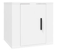 CIOURSTO Armoire Murale TV, Matériau en Bois, Buffet TV Suspendu avec Portes D'armoire et Cloison pour Lecteur Multimédia ou Magazine, Meubles de Salon (40 x 34,5 x 40 cm)