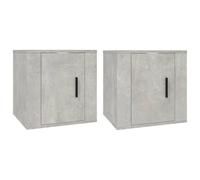 CIOURSTO Armoire Murale TV, Matériau en Bois, Buffet TV Suspendu avec Portes D'armoire et Cloison pour Lecteur Multimédia ou Magazine, Meubles de Salon (40 x 34,5 x 40 cm)