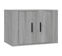CIOURSTO Armoire Murale TV, Matériau en Bois, Buffet TV Suspendu avec Portes D'armoire et Cloison pour Lecteur Multimédia ou Magazine, Meubles de Salon (57 x 34,5 x 40 cm)