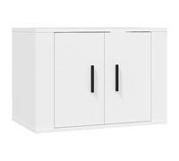 CIOURSTO Armoire Murale TV, Matériau en Bois, Buffet TV Suspendu avec Portes D'armoire et Cloison pour Lecteur Multimédia ou Magazine, Meubles de Salon (57 x 34,5 x 40 cm)