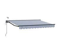 CIOURSTO Auvent Extensible électriquement, Conception Semi-Cassette, Polyester, Acier thermolaqué, Aluminium, Couverture de Terrasse pour Terrasse, Cour et Balcon (3,5 x 2,5 m #178)