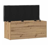 CIOURSTO Banc Coffre de Rangement Intérieur - Banquette avec Rangement pour Chambre, Entrée | Coffre Malle et Pouf à Rangement Multifonctionnel (chêne Artisanal, 102 x 42 x 45 cm)