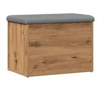 CIOURSTO Banc Coffre de Rangement Intérieur - Banquette avec Rangement pour Chambre, Entrée | Coffre Malle et Pouf à Rangement Multifonctionnel (chêne Artisanal, 62 x 42 x 45 cm)