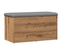 CIOURSTO Banc Coffre de Rangement Intérieur - Banquette avec Rangement pour Chambre, Entrée | Coffre Malle et Pouf à Rangement Multifonctionnel (chêne Artisanal, 82 x 42 x 45 cm)