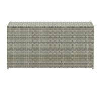 CIOURSTO Boîte de Rangement Poly Rattan pour Jardin, Extérieur avec Doublure PE, 100x50x50 Cm, Résistant aux Intempéries, Durable et Ample pour Les Coussins de Meubles (100 x 50 x 50 cm)