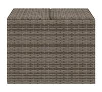 CIOURSTO Boîte de Rangement Poly Rattan pour Jardin, Extérieur avec Doublure PE, 100x50x50 Cm, Résistant aux Intempéries, Durable et Ample pour Les Coussins de Meubles (80 x 75 x 59 cm)