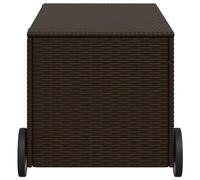 CIOURSTO Boîte de Rangement Poly Rattan pour Jardin, Extérieur avec Doublure PE, 100x50x50 Cm, Résistant aux Intempéries, Durable et Ample pour Les Coussins de Meubles (107 x 55 x 50/53 cm)