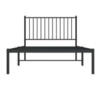 CIOURSTO Cadre de Lit à Plateforme en Métal, Base de Support à Lattes en Acier Robuste, Aucun Sommier Tapissier Nécessaire, Meubles de Chambre Peu Encombrants (100 x 190 cm)