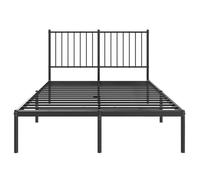 CIOURSTO Cadre de Lit à Plateforme en Métal, Base de Support à Lattes en Acier Robuste, Aucun Sommier Tapissier Nécessaire, Meubles de Chambre Peu Encombrants (120 x 190 cm)