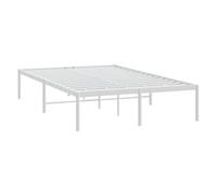 CIOURSTO Cadre de Lit à Plateforme en Métal, Base de Support à Lattes en Acier Robuste, Aucun Sommier Tapissier Nécessaire, Meubles de Chambre Peu Encombrants (135 x 190 cm)