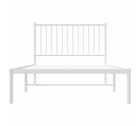 CIOURSTO Cadre de Lit à Plateforme en Métal, Base de Support à Lattes en Acier Robuste, Aucun Sommier Tapissier Nécessaire, Meubles de Chambre Peu Encombrants (100 x 190 cm)