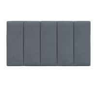 CIOURSTO Coussin de Tête de Lit Minimaliste Moderne, Dossier de Lit à Rayures Verticales avec Sangles de Fixation, Coussin d'oreiller Doux pour Chambre à Coucher (80 cm)